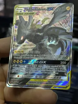 #2 Pikachu & Zekrom GX SM168 Black Star Promo 2019 Alt Art Holo Pokemon Card TCG - Image 5