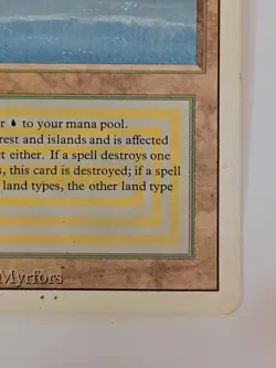 Magic the Gathering Tropical Island Revised Dual Land See Pics For Condition - Image 4