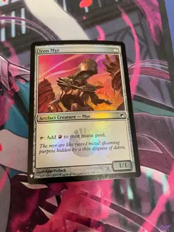 MTG - IRON MYR - COMMON - FOIL - THE LIST - NM - Image 1