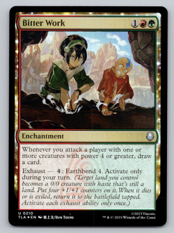 Bitter Work FOIL - Avatar Last Airbender - MTG - Image 1