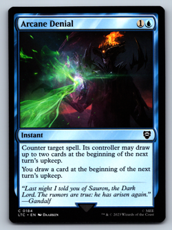 Arcane Denial - Lord of the Rings Commander - MTG - Image 1
