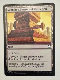 Sunhome, Fortress of the Legion [Outlaws of Thunder Junction Commander Magic MTG - Image 1