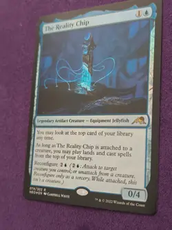 The Reality Chip R MTG Kamigawa: Neon Dynasty NM FOIL - Image 2