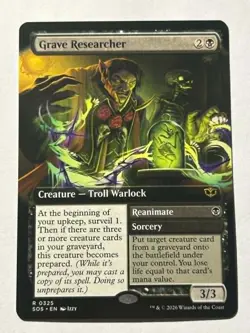 Grave Researcher EXTENDED ART 325 Regular Secrets of Strixhaven SOS - Image 1