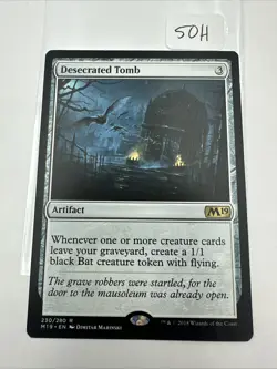Desecrated Tomb #230 (NM) Core Set 2019 M19 Magic MTG - Image 2