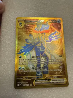 Quaquaval ex 273/193 Pokemon Sv02: Paldea Evolved Gold Holo - NM - Image 1