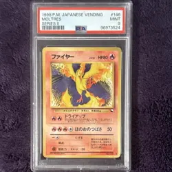 Pokemon Moltres Vending Series 2 Red #146 Japanese PSA 9 1998 Uncommon - Image 1