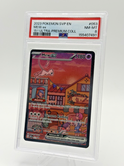 2023 POKEMON SVP EN-SV BLACK STAR PROMO 151 ULTRA-PREM COLL #053 MEW EX PSA 8 - Image 1