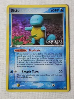 Played (LP) Ditto (Squirtle) - Reverse Holo #40 Delta Species Pokemon TCG - Image 1