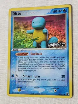 Played (LP) Ditto (Squirtle) - Reverse Holo #40 Delta Species Pokemon TCG - Image 3
