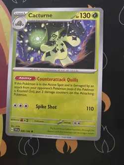 Pokemon Card 006/198 Cacturne - Scarlet & Violet - Regular - Uncommon - NM - Image 1
