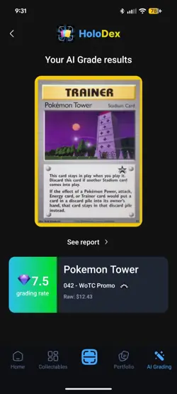 Wizards of the Coast Pokemon TCG Pokemon Tower 42/53 Promo Regular WotC 2000 - Image 3