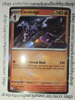 Pokemon Ceruledge MEP 014 Black Star Promo LP - Image 2