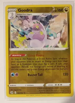 GOODRA 197/264 RARE FUSION STRIKE POKEMON REVERSE HOLO NM - Image 1
