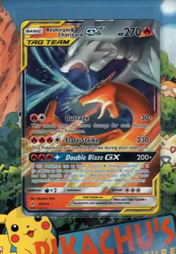 Pokemon TCG Reshiram & Charizard GX 20/214 Sm-Unbroken Bonds Holo NM/M - Image 1