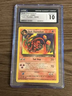 Dark Charmeleon 32/82 Team Rocket Set Pokemon 2000, CGC 10 - Image 1