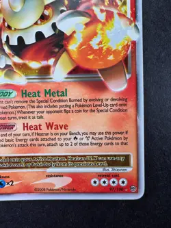 2008 POKEMON HEATRAN LV. X STORMFRONT 97/100 HOLO - Image 5