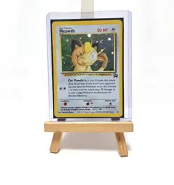 Pokemon Meowth 10 Promo Holo Wizards Black Star Promos Excellent mit Toploader - Image 1