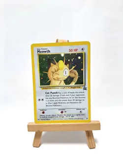 Pokemon Meowth 10 Promo Holo Wizards Black Star Promos Excellent mit Toploader - Image 2