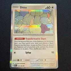 Ditto 151 Holo Pokemon TCG 132/165 Scarlet & Violet 151 Rare NM - Image 1