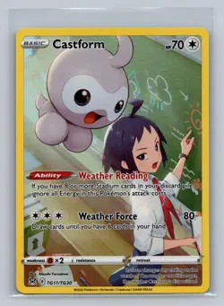 Castform TG11/TG30 Holo Lost Origin Trainer Gallery Pokemon NM - Image 1