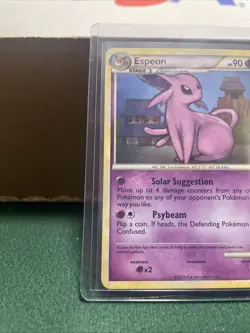 Pokemon TCG: Espeon Holo - #2/90 HGSS Undaunted - LP with a Swirl! - Image 5