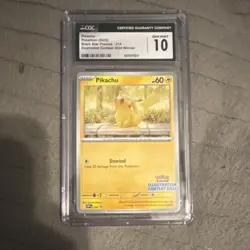 Pokemon Pikachu Promo CGC 10 Sv: Scarlet & Violet #225 Dom Illustrator - Image 1