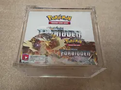 Factory Sealed Pokemon Forbidden Light Booster Box With Acrylic Case - Image 1