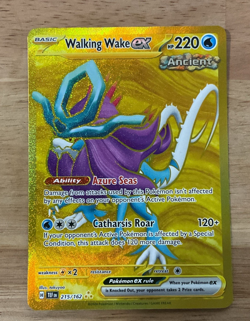 Walking Wake ex Gold Hyper Rare - 215/162 - Temporal Forces Pokemon 2024 - Image 1