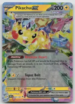 Pikachu ex 057/191 Double Rare Surging Sparks Pokemon Holo NM - Image 1