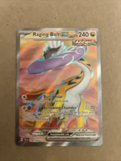 Pokemon TCG Raging Bolt EX Temporal Forces Double Rare - Image 1