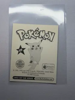 1999 Pikachu Ash Special Glitter Insert Pokemon Sticker Topps Merlin S29 Foil - Image 2