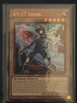 Yugioh! K9-17 Izuna JUSH-EN031 Ultra Rare 1st Edition LP - Image 1