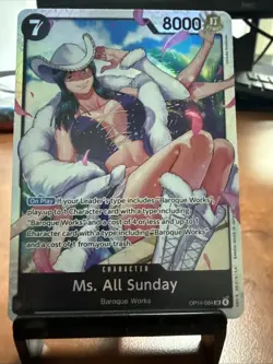 Ms. All Sunday OP14-084 The Azure Sea's Seven SR Foil One Piece - Image 1
