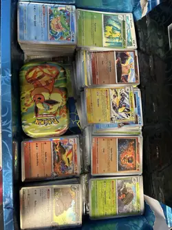 Pokemon Card Lot 1000+ w Holos Suicune Typhlosion Articuno + Tin - Image 1