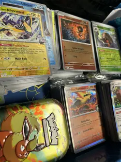 Pokemon Card Lot 1000+ w Holos Suicune Typhlosion Articuno + Tin - Image 4