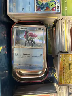 Pokemon Card Lot 1000+ w Holos Suicune Typhlosion Articuno + Tin - Image 5