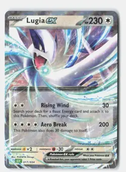 Lugia ex 017/034 Holo Trading Card Game Classic Pokemon Holo NM - Image 1