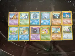 Lot Of 12 Vintage Base Set Non-Holo Pokemon Cards - No Duplicates #5 - Image 1
