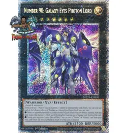 Yugioh! 1x Number 90 Galaxy-Eyes Photon Lord MP25-EN033 Starlight Rare 1st Ed NM - Image 1