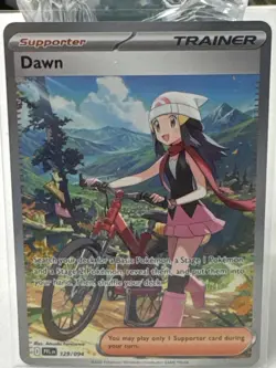 Pokemon TCG Dawn 129/094 Me02: Phantasmal Flames SIR Holo Trainer Supporter - Image 1