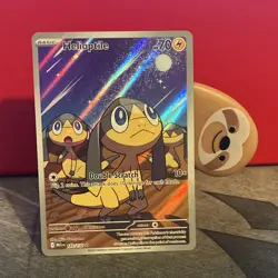 Pokemon Helioptile 143/132 Me01: Mega Evolution Illustration Rare Holo - Image 1