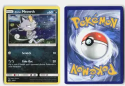 Alolan Meowth - SM43 Sun & Moon Promo Holo Promo Pokemon LP (Cosmos Holo) - Image 3