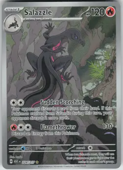 Pokemon Salazzle Illustration Rare ME: Ascended Heroes 224/217 NM - Image 1
