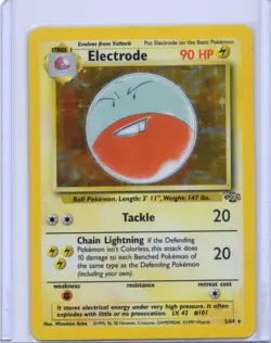 Pokemon TCG Electrode Jungle 2/64 Holo Unlimited Holo Rare LP/MP - Image 1