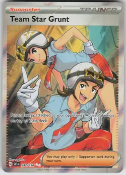 Pokemon Team Star Grunt Ultra Rare SV01: Scarlet & Violet Base Set 242/198 NM - Image 1
