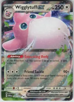 Pokemon Wigglytuff ex Double Rare SV: Scarlet & Violet 151 040/165 NM - Image 1