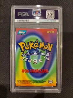 PSA 8 Charizard Topps Pokemon Movie Edition - Image 2