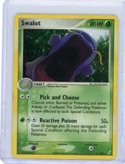 Swalot 11/100 Crystal Guardians Holo Pokemon LP - Image 1