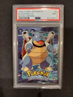 PSA 9 Blastoise Topps Pokemon Movie Edition - Image 1